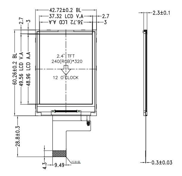 lcd panel size calculator free sample