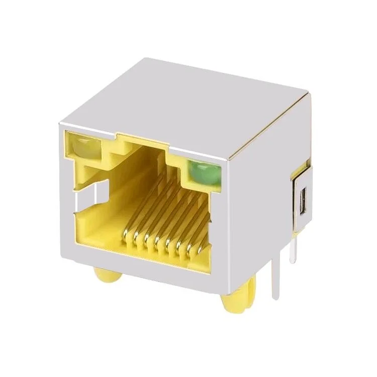 Connettore Ethernet 8p8c Kit 5 Connettori RJ45 Breakout Board - Presa Orizzontale Per PCB E Progetti Elettronici Adattatore Porta Ethernet - Foto 2