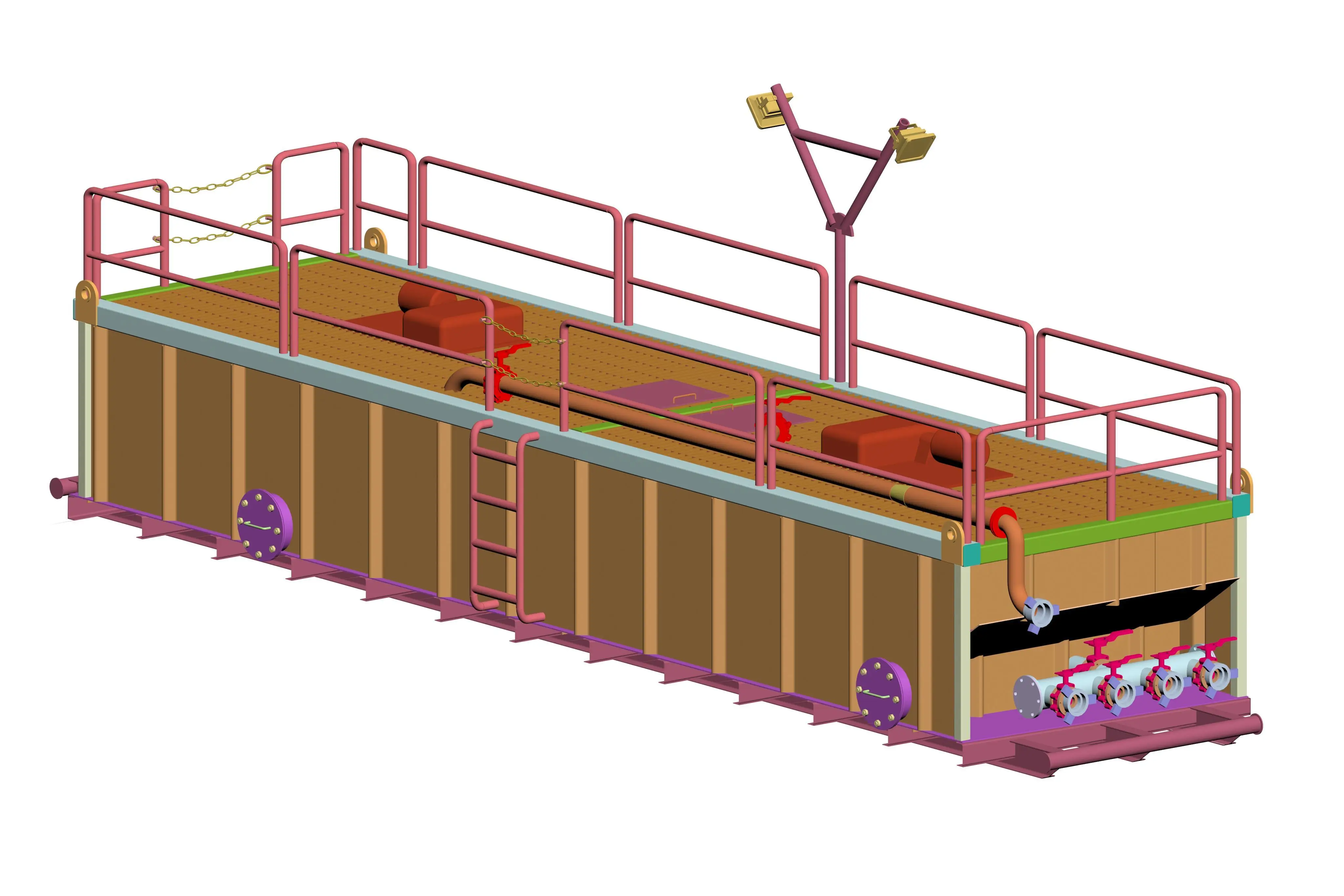 Высококачественный грязевой резервуар API для бурения скважин