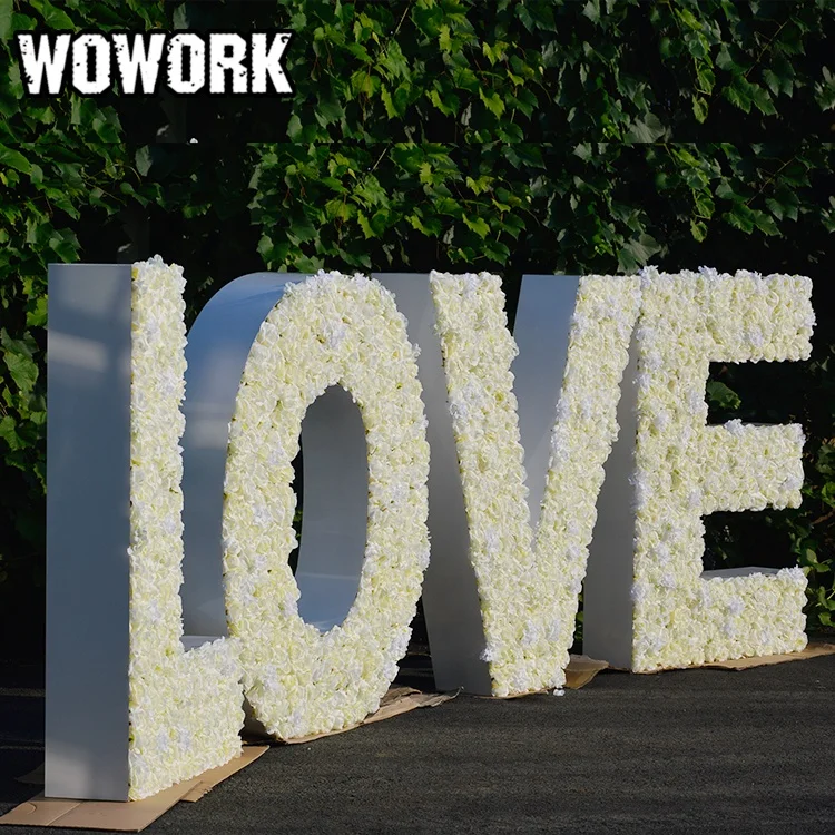 2025 WOWORK Customization 4ft Height Floral Marquee Letter 18 Numbers of DIY FLOWER LETTER Decoration for Event