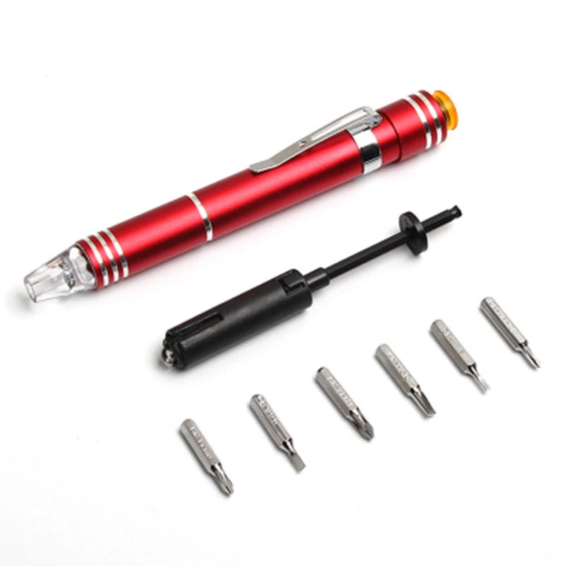 2020 Multifunctional Aluminum Alloy Tool Pen Light with Screwdriver LED Lighting Tool Flashlight