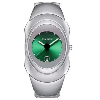本格派ま！ PINTIME 8133 Men's Quartz Watch - Y2k Shaped Fashion Design 時計