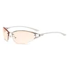 Silver Frame Transparent Orange Lens