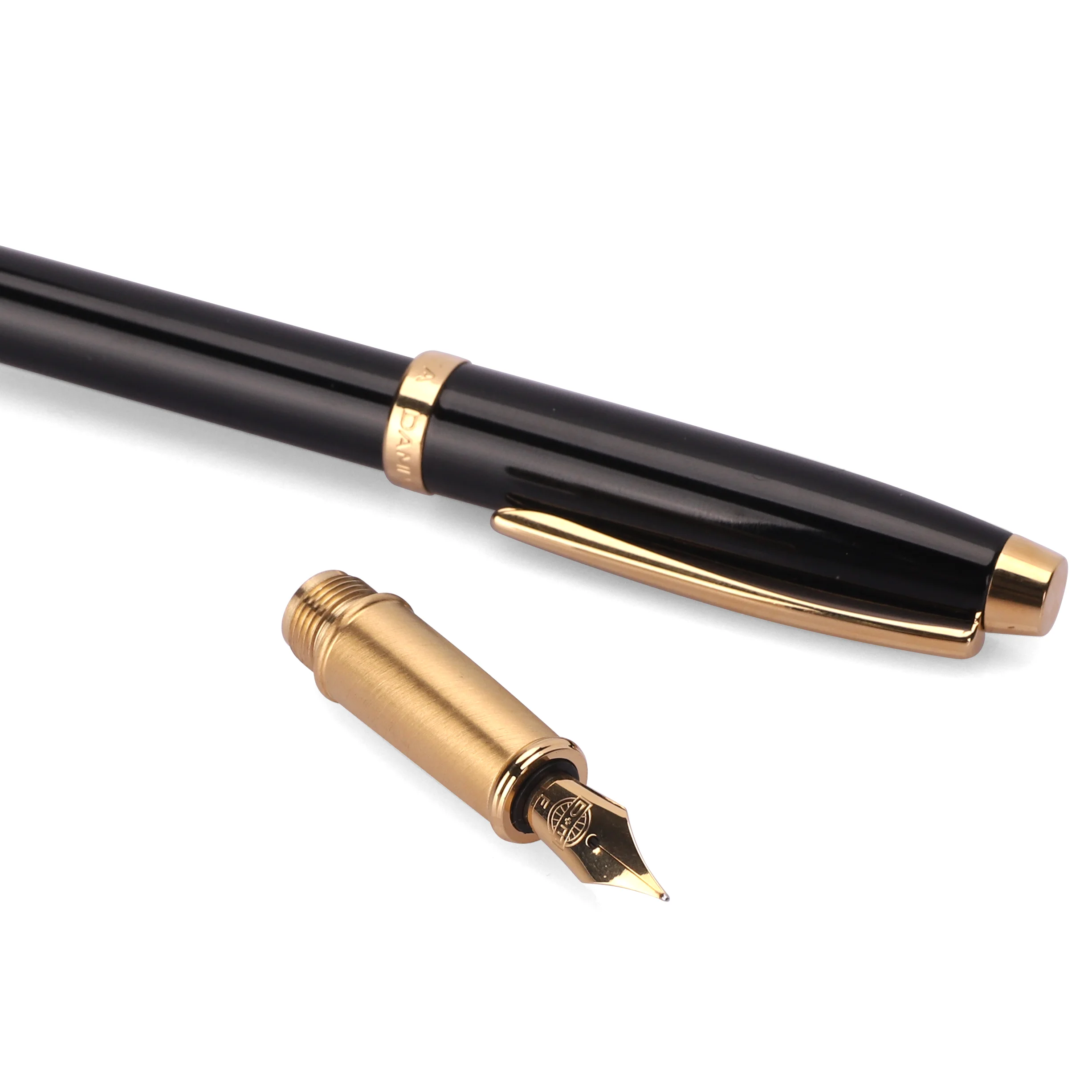 Engraved Logo Luxury Fountain Pen With Golden Plating Tip - Buy 22kgp ...