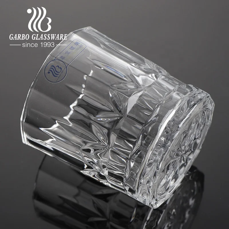 In Stock and Massive Production 2oz Small Size Shot Glass Cup Embossed Glass Wall Transparent 50ml Liquor Whisky Tasting Glass