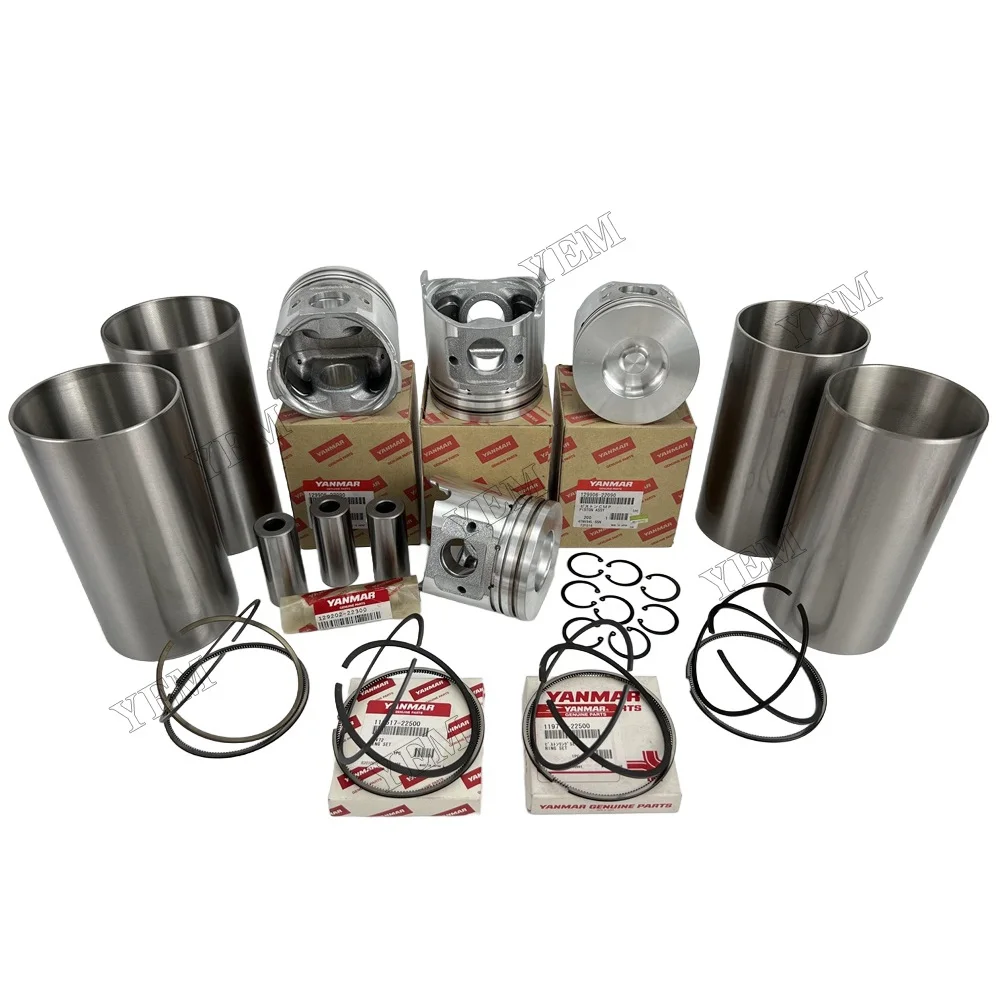 High Suppliers 3TNV70 3TNV74 3TNV76 3TNV80 Cylinder Liner Kit for Yanmar Repair Kit