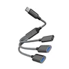 Type-c to USB 3-in-3 60W (Black)