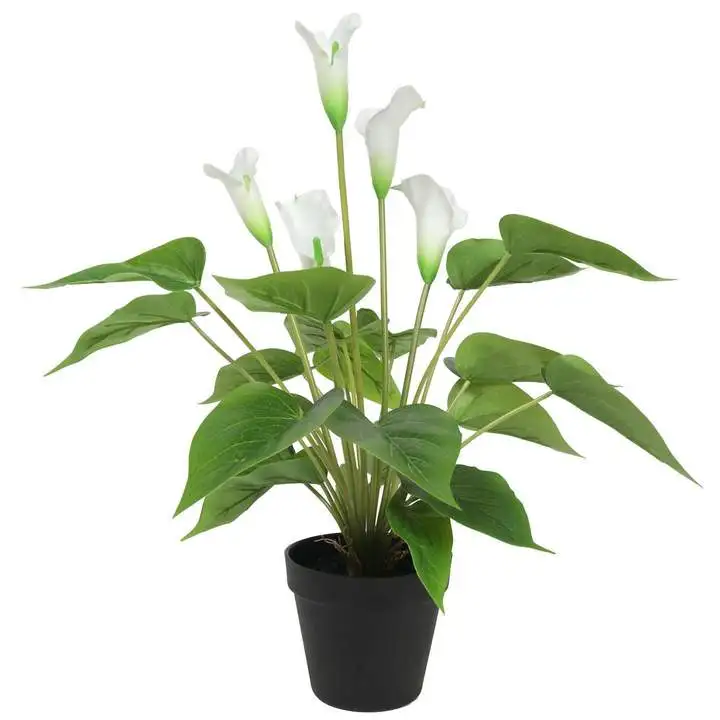 artificial lily flower with pot best quality bonsai artificial