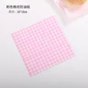 100 feuilles de papier huilé à carreaux roses