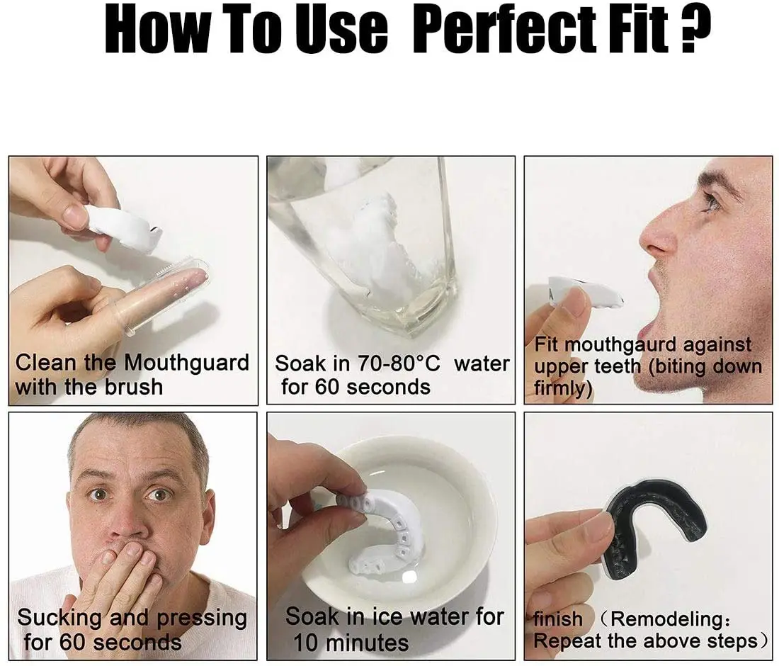 EVA Sports MMA Football Boxing Mouth Guard Silicone Teeth Protector Mouthguard details