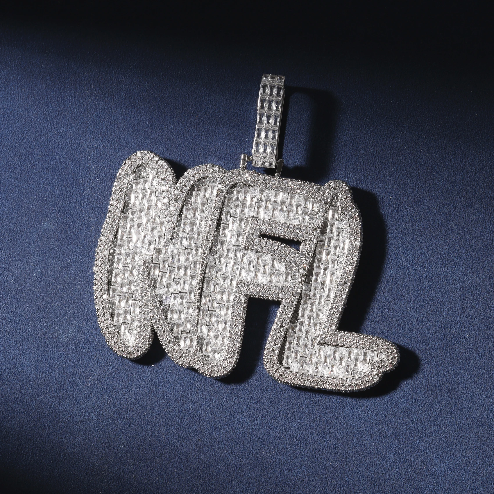 Hip Hop Male Custom Name Necklace Hip Hop Jewelry Mens Iced Out