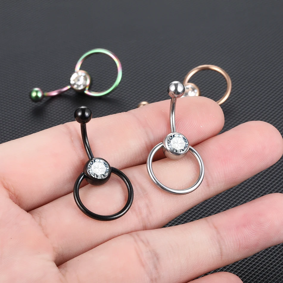 14g Surgical Steel Navel Piercing Zircon Sexy Belly Piercing Ombligo Belly  Button Rings Nombril Navel Earrings Body Jewelry - Buy Belly Piercing,Belly  Button Piercing,Navel Piercing Product on ...