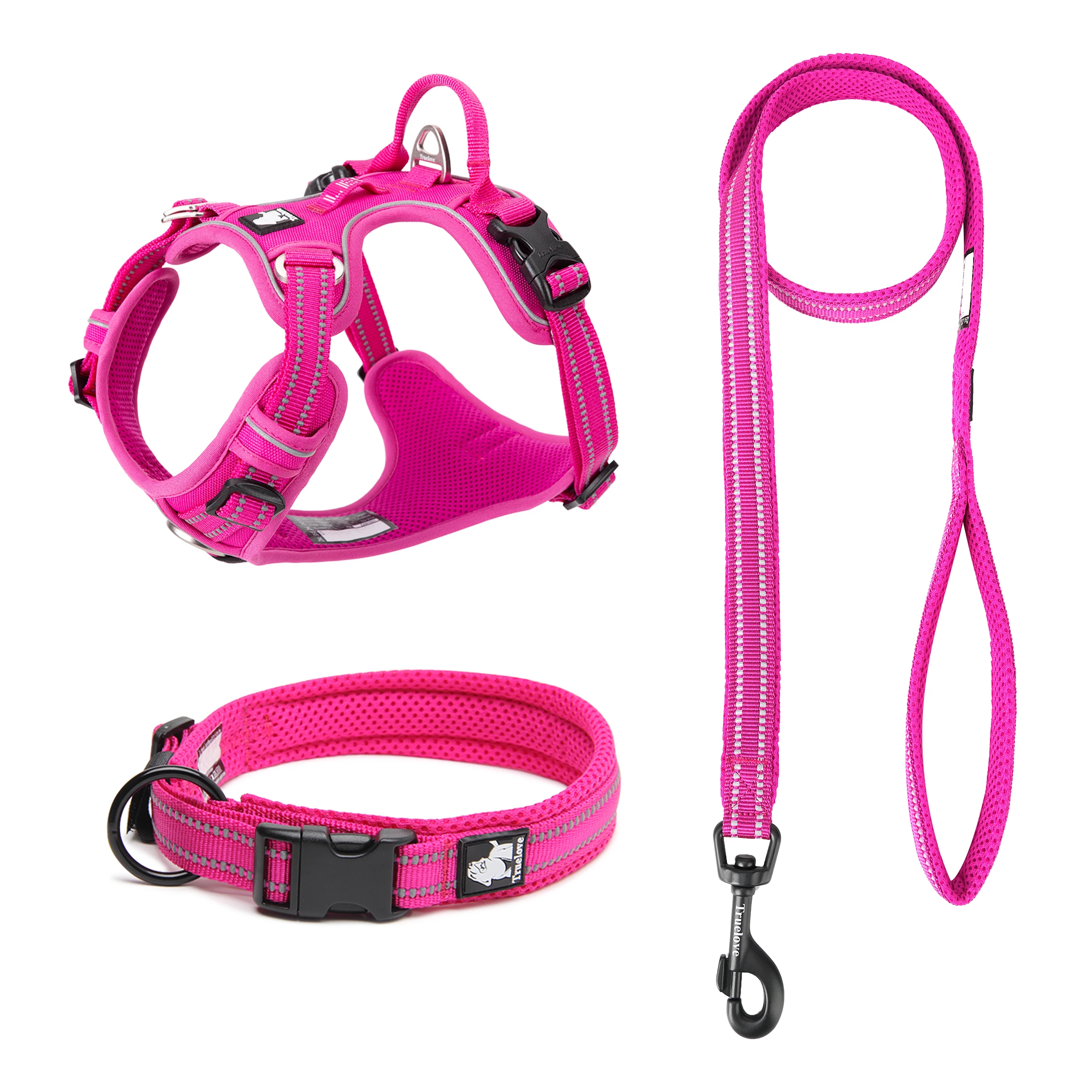 Truelove Wholesale No Pull Dog Collar and Leash Set Luxury High