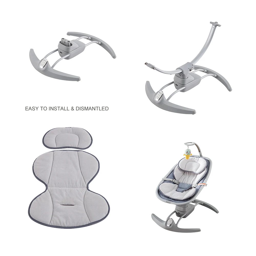 パッキング 工場卸売oem Ac/dc電源3スピードなだめるような音楽ポータブル電気スイング赤ちゃん保育園ロッキングチェア Buy