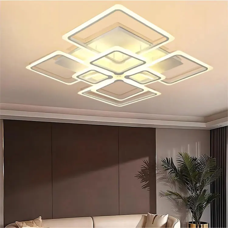 Smart Fancy Fixtures Modern Flush Mounted Ceil Lighting Living Room