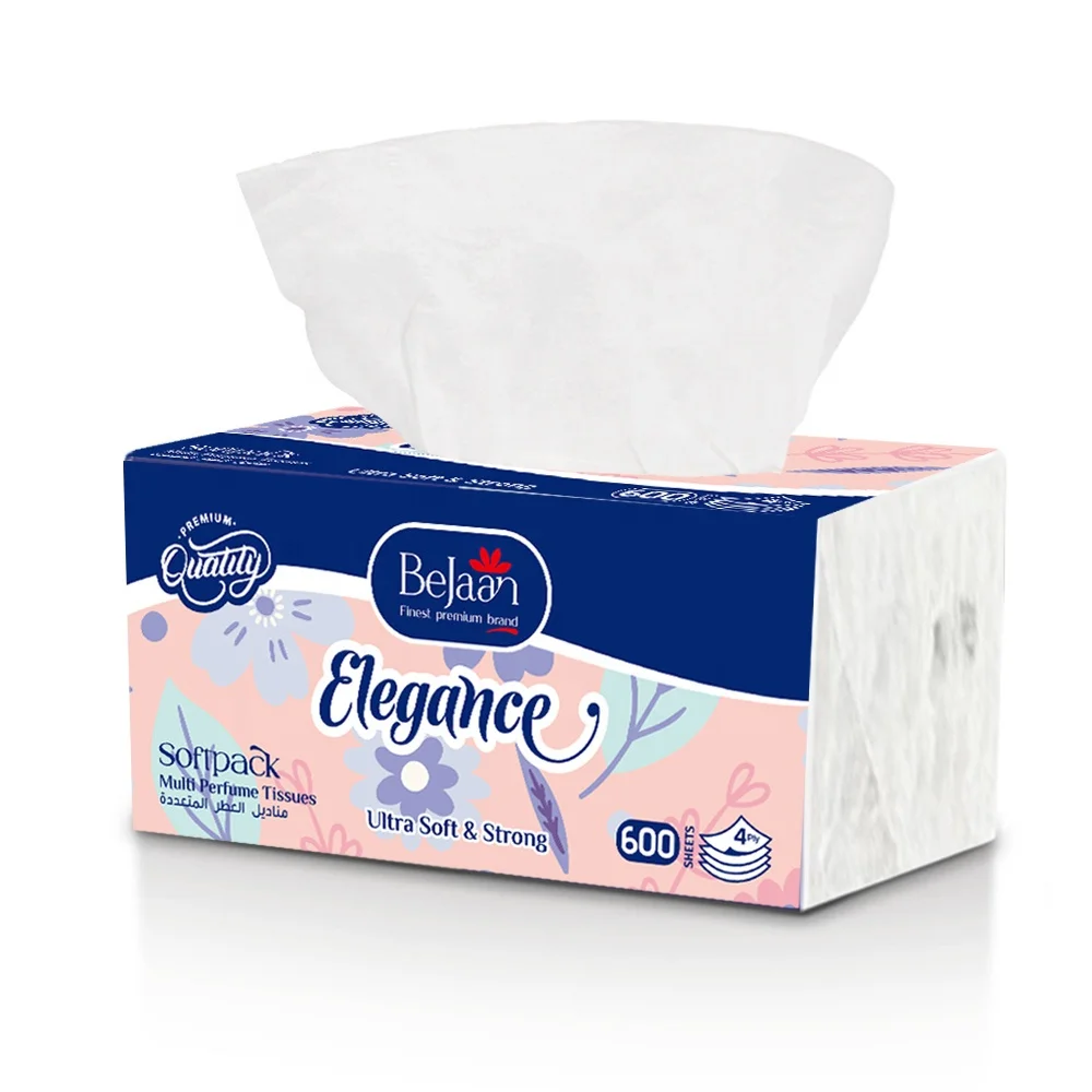 Facial Tissue 2ply 3ply 4ply 150sheets 600sheets Facial Tissue Paper