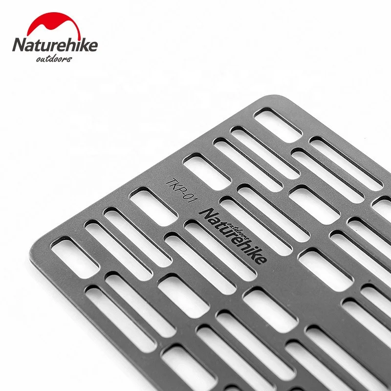 Naturehike outdoor camping Picnic Tools Tableware BBQ barbecue plate titanium grill plate