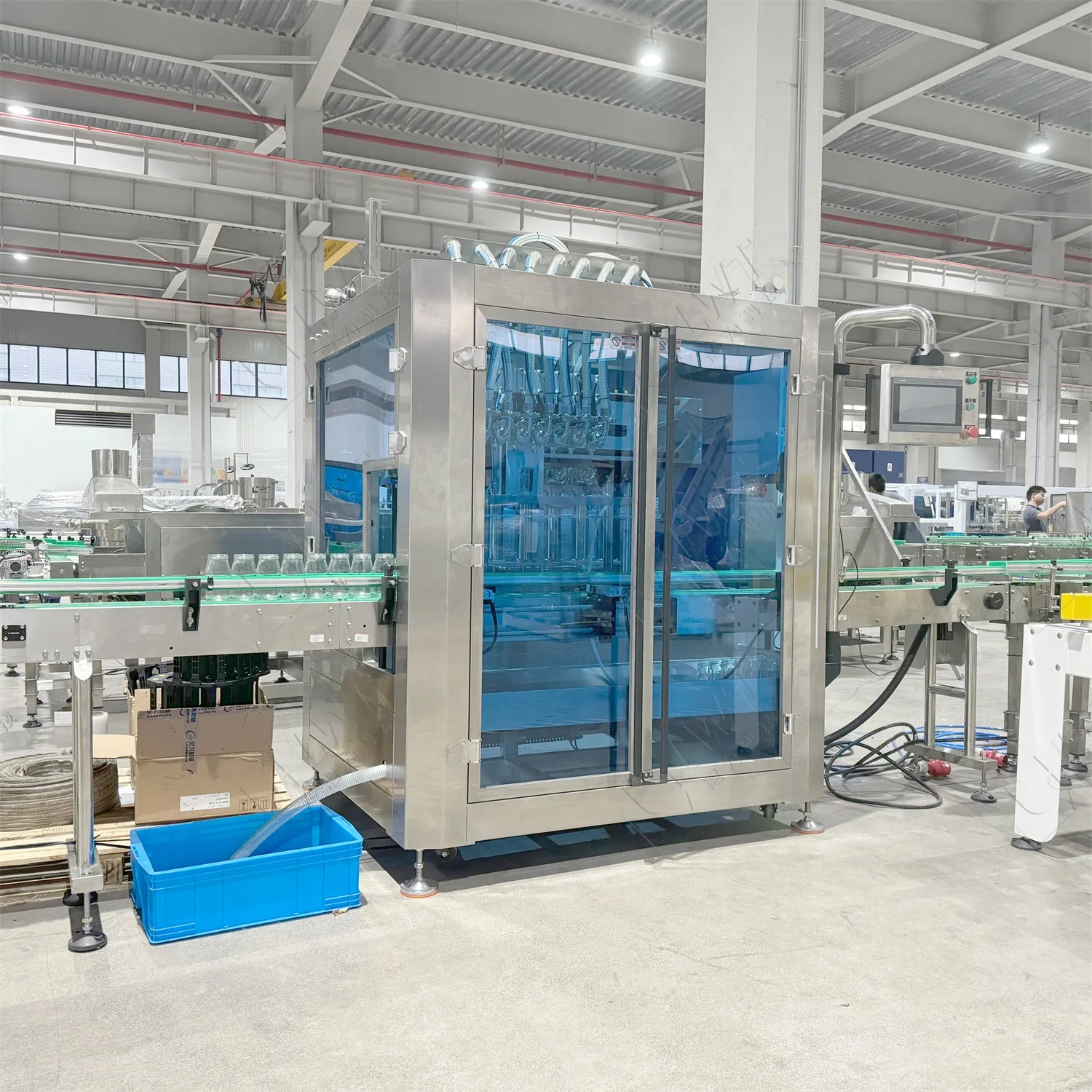 Automatic 8 Heads Paste Filling Machine for Mayonnaise Peanut Butter