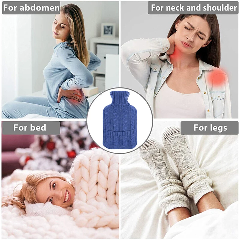product-750-750 popular hot-water bottle knitted cover rubber hot water bag hand warmer for girls