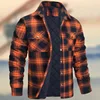 Orange-red cotton-padded
