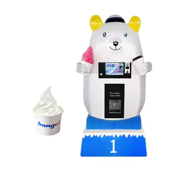 Soft serve ice cream vending online machine