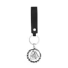 Pendentif couleur acier style cuir