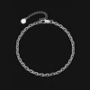 4mm Silver Cable Anklet
