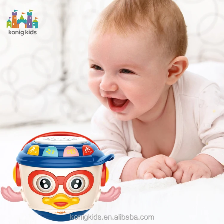Konig Kids Toddler Toys Bebe Hand Drum Tumbler Musical Toys With Music And Songs Baby