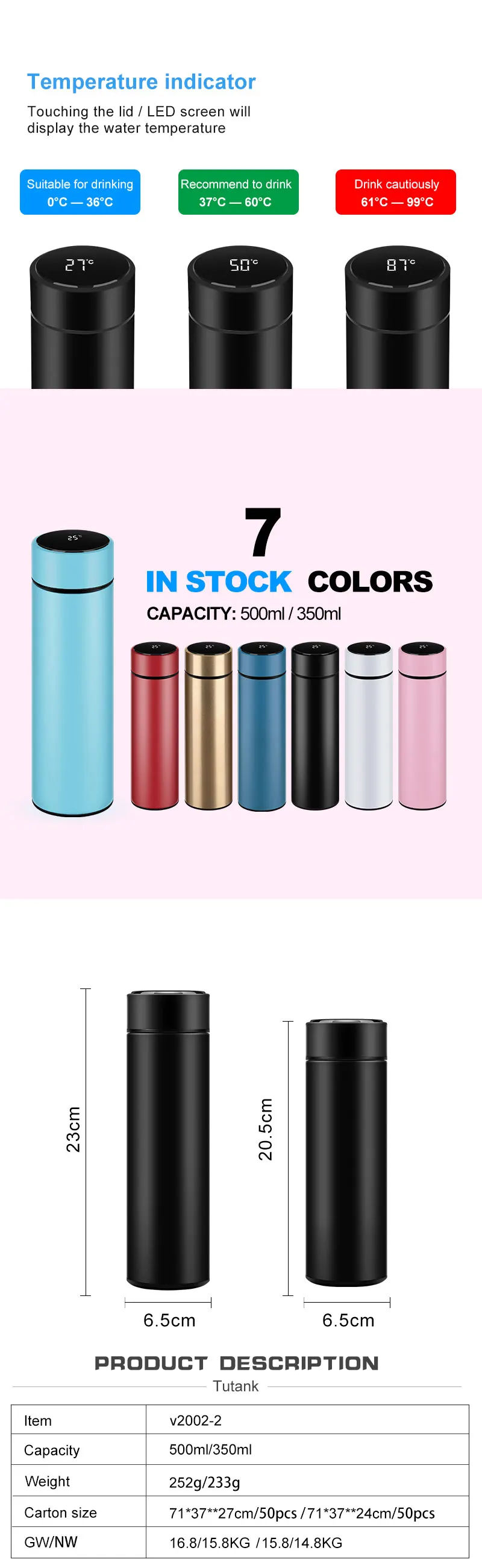 Thermos Hs Code Custom Stainless Steel Tea Thermal Vacuum Flask