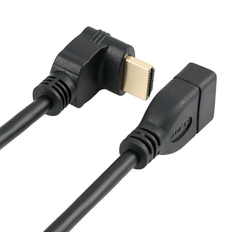 90 Degree Hdmi Male Female Extension Cord Hdmi Cable Extender Male To