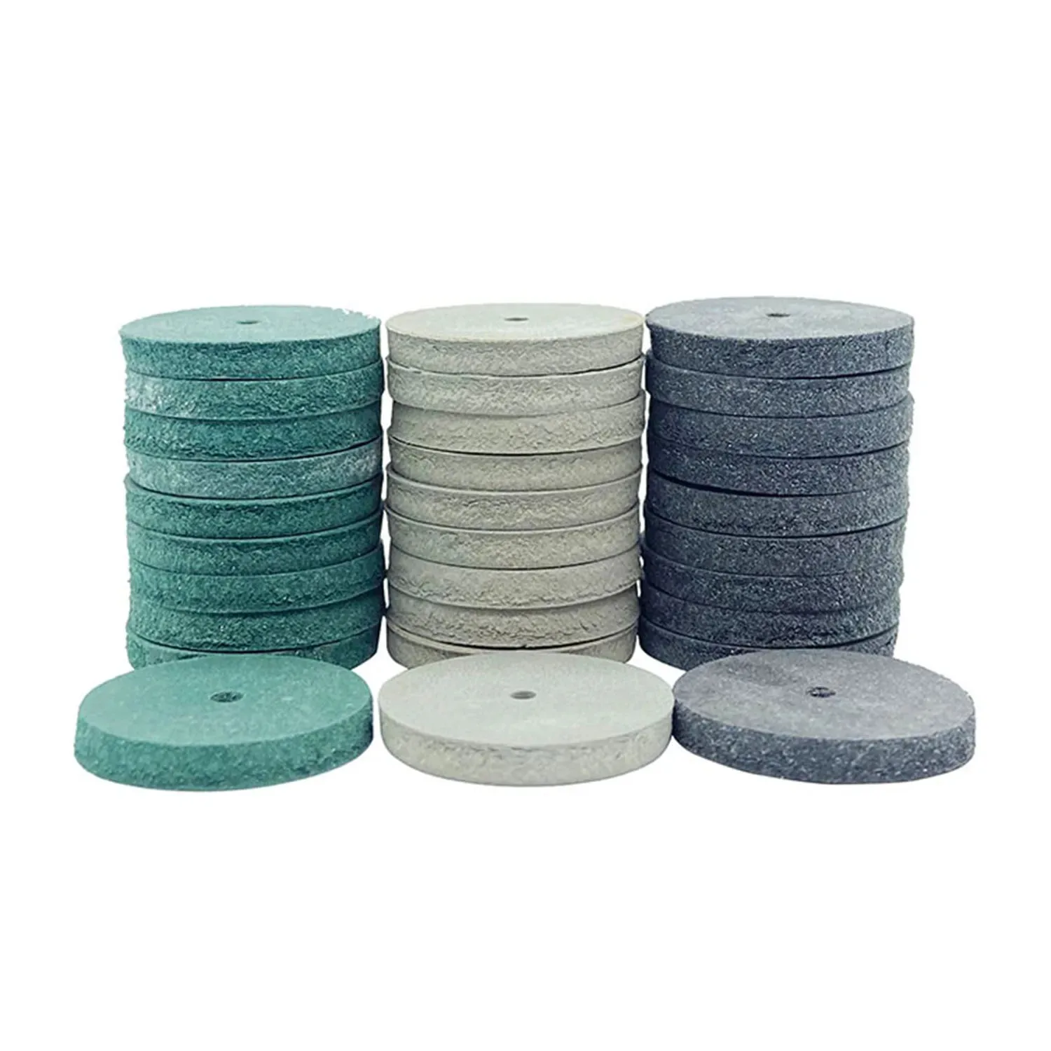 30Pcs/Bag Mixed Colors Rotary Tool Rubber Polishing Wheels for Laboratory Jewelry Dental Instruments Dental Products
