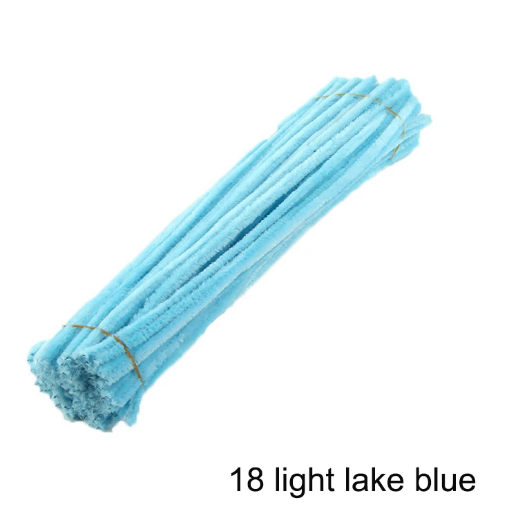 chenille Stems, 20-in, 50-pc, Light Blue