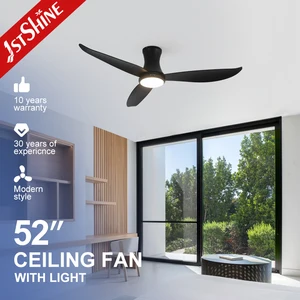 1stshine LED Ceiling Fan Low Power Orient Style Electric ABS Blades 52 Inches Ceiling Fan with Light and Remote Control