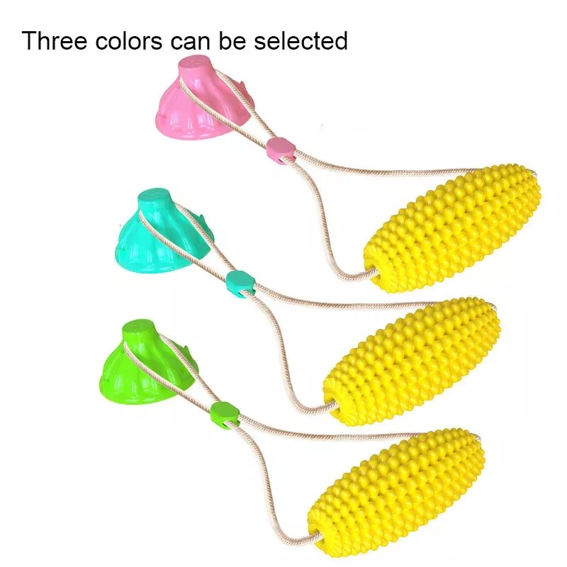 TPR Soft Eco Friendly Bite Resistant Corn Pet Dog  Float Toy Dog Depuy Bone