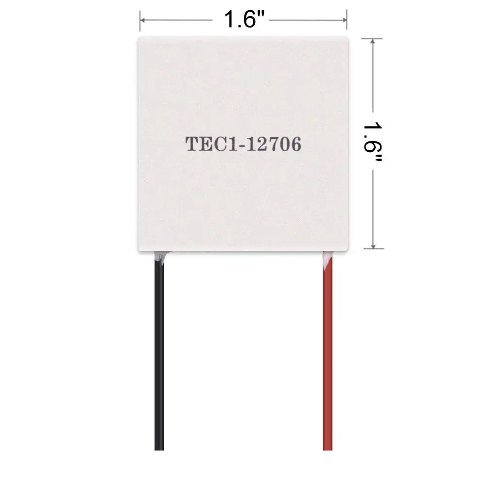 Теплоотвод 4,8 В, Термоэлектрический охладитель 40 мм x 40 мм, охлаждающий модуль Пельтье для полупроводникового термоэлектрического радиатора