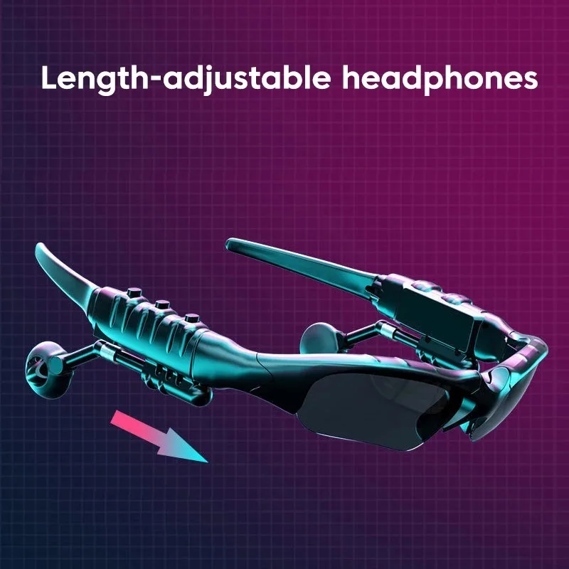 Hot Selling Outdoor Cycling Sports Glasses Wireless Headphones With Microphone Smart Bluetooth of Headphones Sunglasses