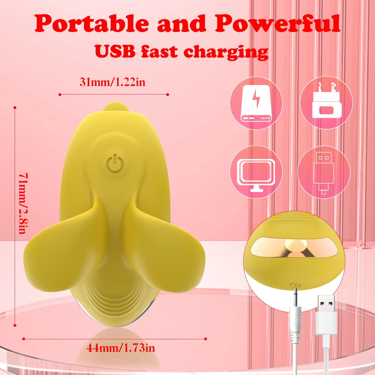 Vibratore portatile per adulti, per leccare il sesso, giocattoli sessuali per ragazze, punto G, vibratore elettrico vaginale per il piacere sessuale delle donne_voghion.com