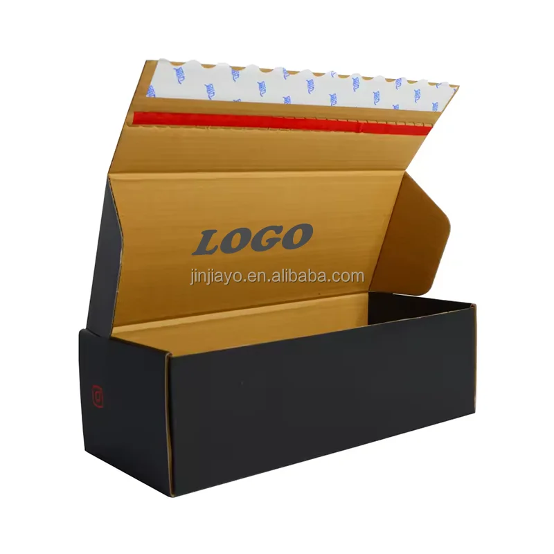 product manufacturer custom logo corrugated board shipping mailer box with matt lamination easy tear feature for shoes clothes packaging-39