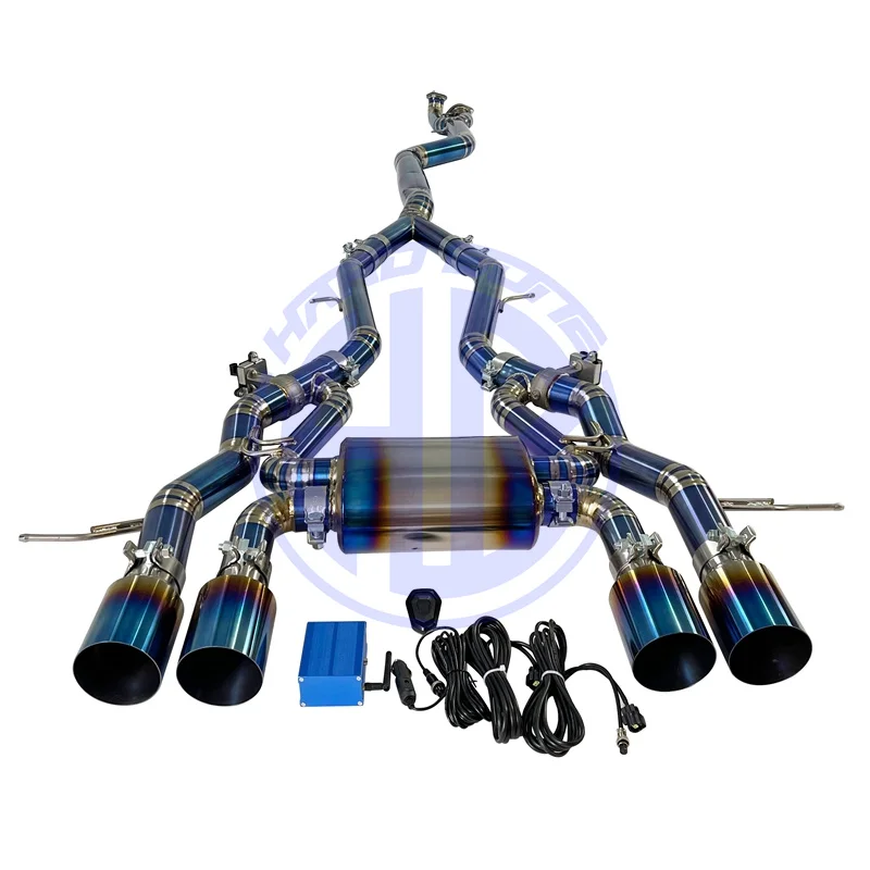 High Performance Titanium Catback Exhaust for BMW M3/M4/G80/G82 2021+ 3.0T With Muffler Valves Equal Length Exhaust Pipes System