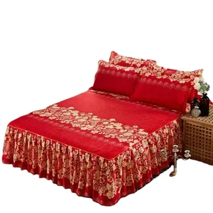 Factory Price High Quality  Bed Sheets Bed Textile Bedding Coverlet Flat Sheet Flower Bed Cover Soft Warm Bedsheets