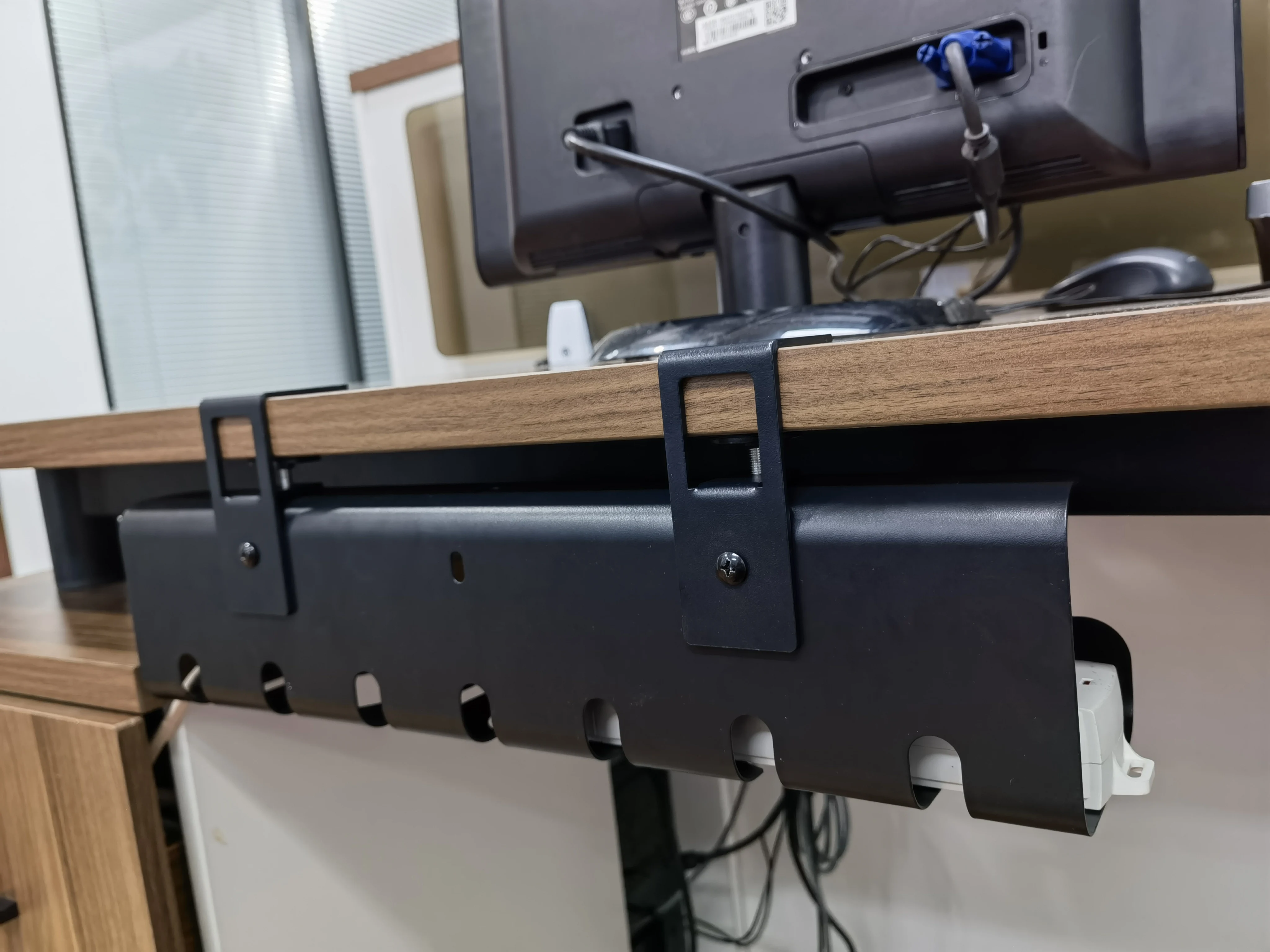 Cable C Clamp Trays Cable Raceway Kit Desk No Drill Cord Organizer Wire