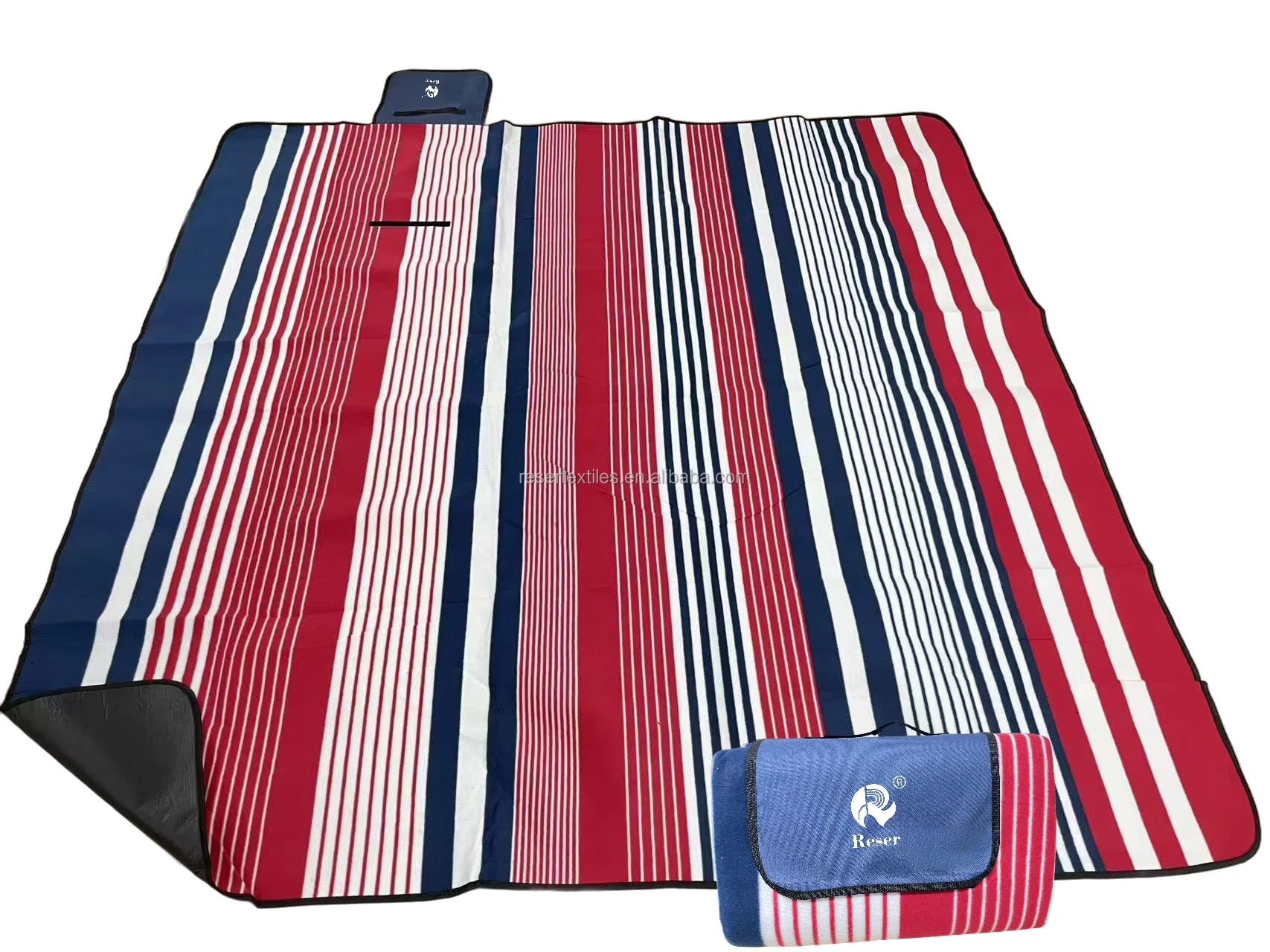 Customizable Logo Outdoor Portable Foldable Beach Camping Mat Lightweight Durable Picnic Rug Water Resistant Waterproof Blanket