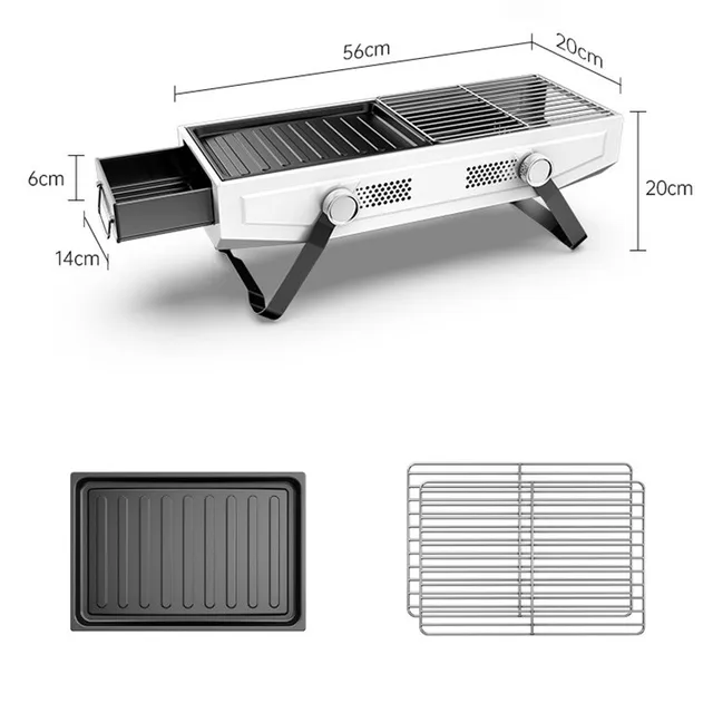 Portable Folding Bbq Grills Portable Folding Grilling Barbecue Firepit Outdoor Smokeless Charcoal Grill