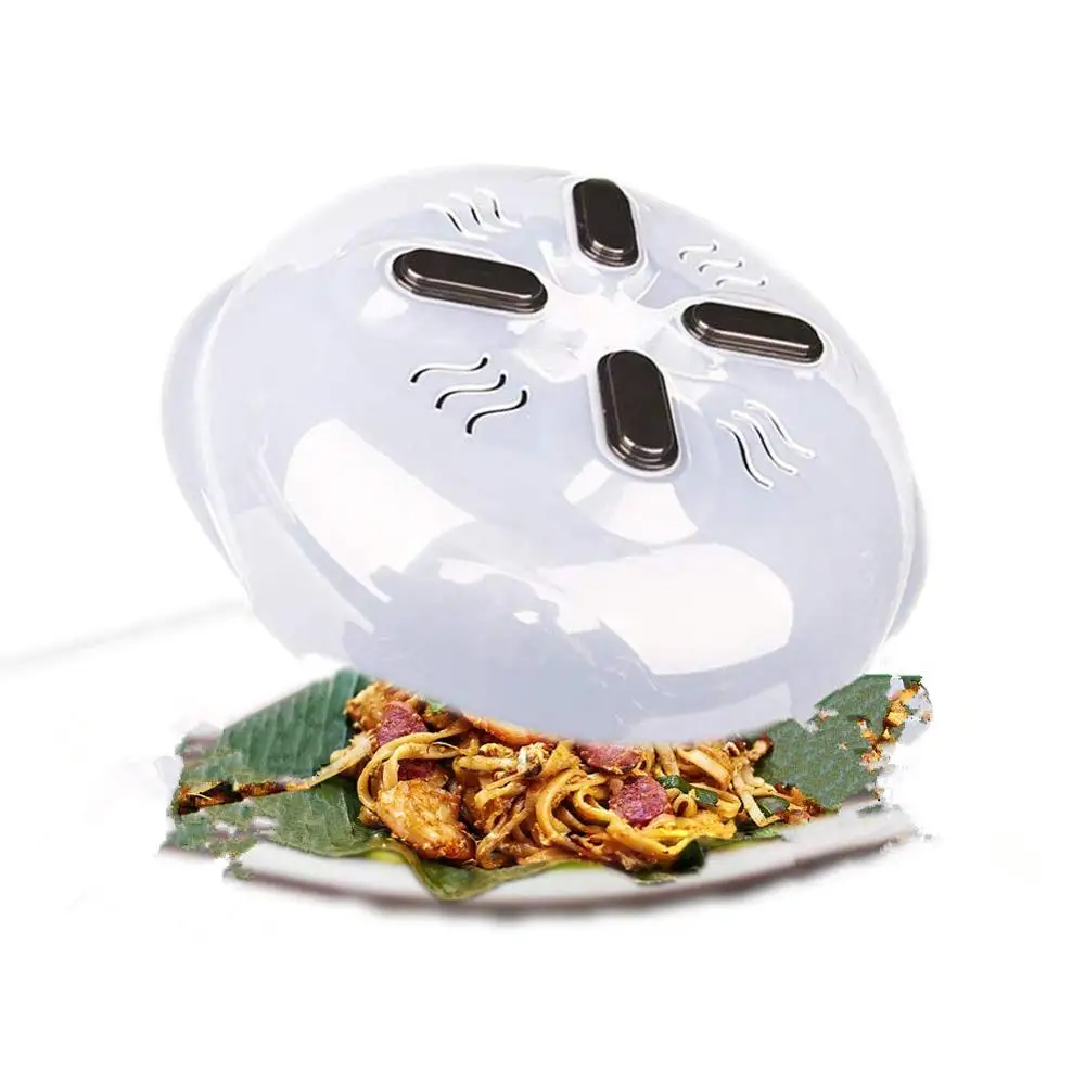New Food Splatter Guard Microwave Plate Cover Hover Anti-Sputtering Cover