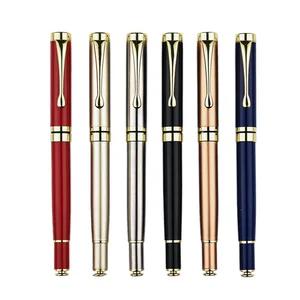 High Quality Custom Logo Luxury Metal Roller Ball Pen with Custom Logo Promotional Corporate Business Gift Metal Roller Pen