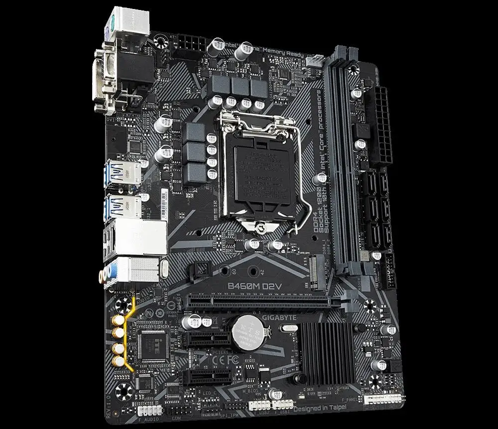 Gigabyte B460M D2V Motherboard Supports I5 9400F/10400F