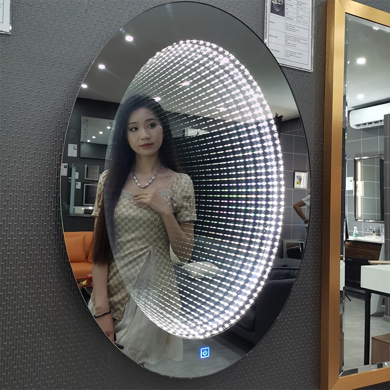 Заводская оптовая продажа хорошее качество сенсорный датчик современный настенный Туннель времени 3d светодиодное бесконечное