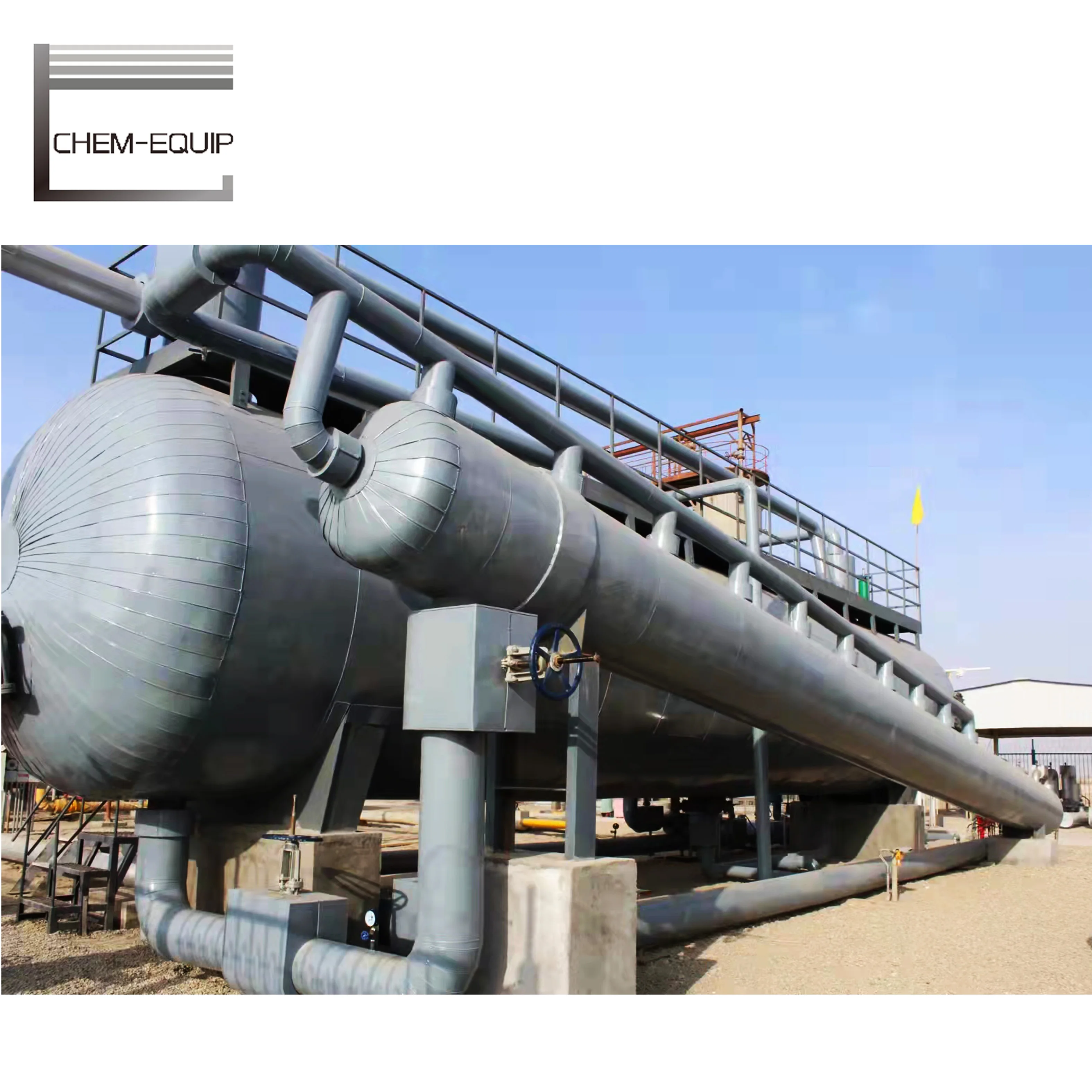 Oil Feild 3 Three Phase Separator Horizontal for Crude Oil Desalter