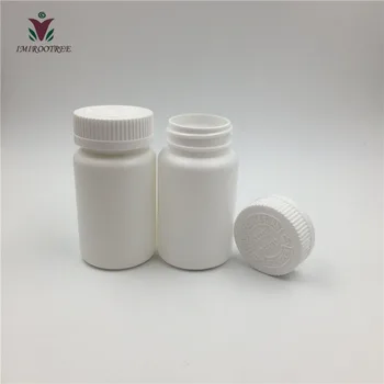 ATB 24 Pill Bottle Storage Container Pet Tin Vial White 100ml Screw Cap Jar Medicine