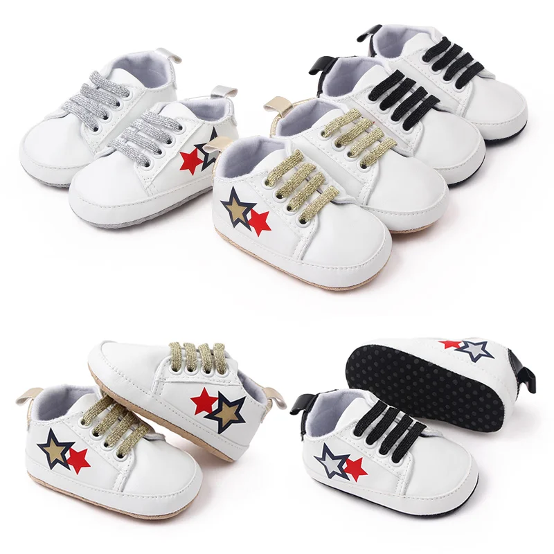 Hot selling cheap white sport newborn infant baby sport shoes for boys and girls details